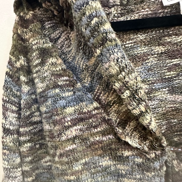 Coldwater Creek Knit Cardigan Sweater with Floral Appliqué in women’s Large - Picture 6 of 9